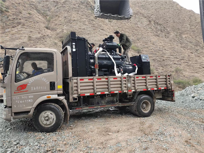 600KW上(shàng)柴股份為蘭合鐵(tiě)路西固隧道施工(gōng)